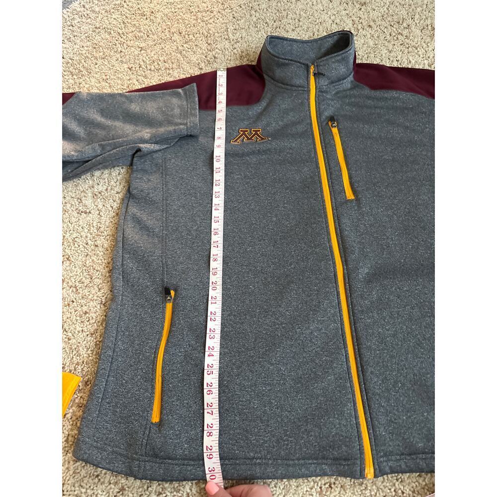 MN University of Minnesota Full Zip Warm Up Jacket with Pockets Men's Size 2XL - Picture 8 of 8